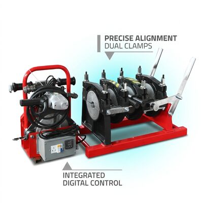 Hot Melt 200mm Manual HDPE Pipe Butt Welder | Thermoplastic Fusion