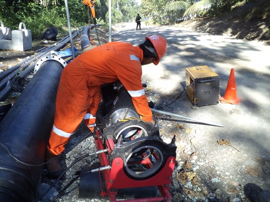 Сварочный аппарат сплавливания батта HDPE ZEMO 5.35KW, машина соединения трубы HDPE IPS