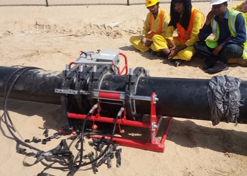 Заварка сплавливания Thermofusion батта HDPE аттестации 250MM ISO 6.3Mpa