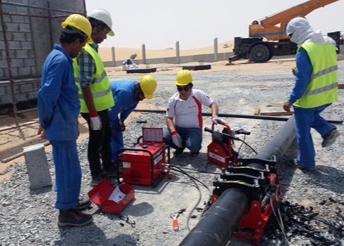 Заварка сплавливания Thermofusion батта HDPE аттестации 250MM ISO 6.3Mpa